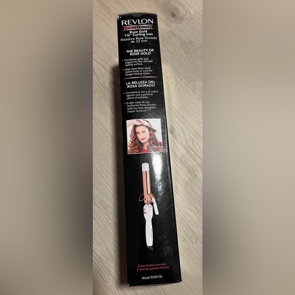 The Revlon Pro Collection 1 1/4” Rose Gold Curling Iron - Picture 3 of 3